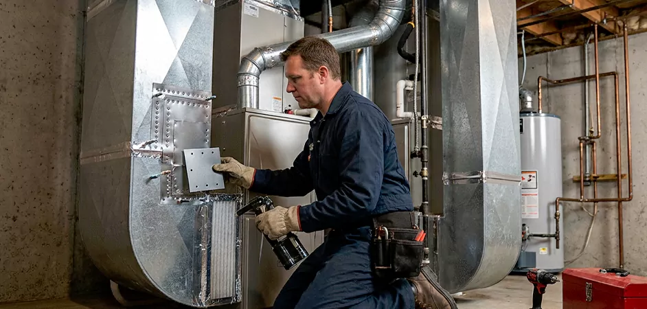 Supply and Return Plenum Repair in Mansfield