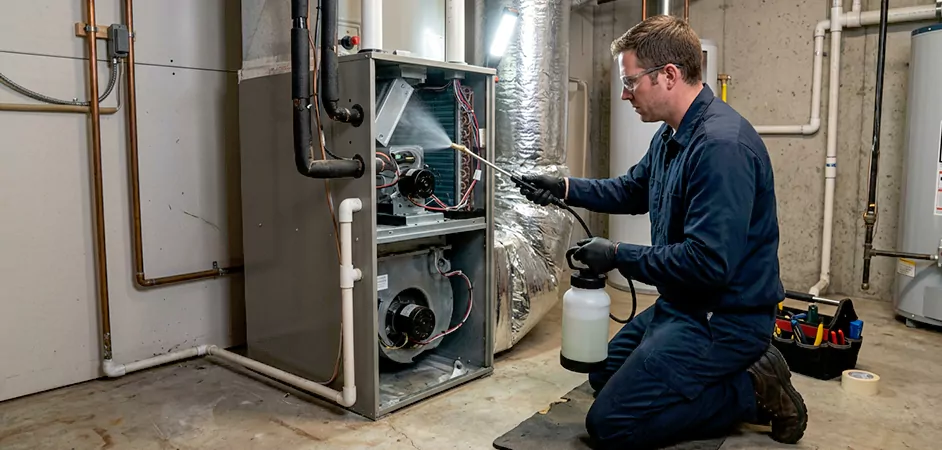 Air Handler Antimicrobial Treatment in Mansfield