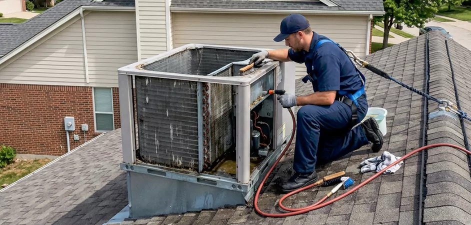 Rooftop Unit Cleaning in Mansfield