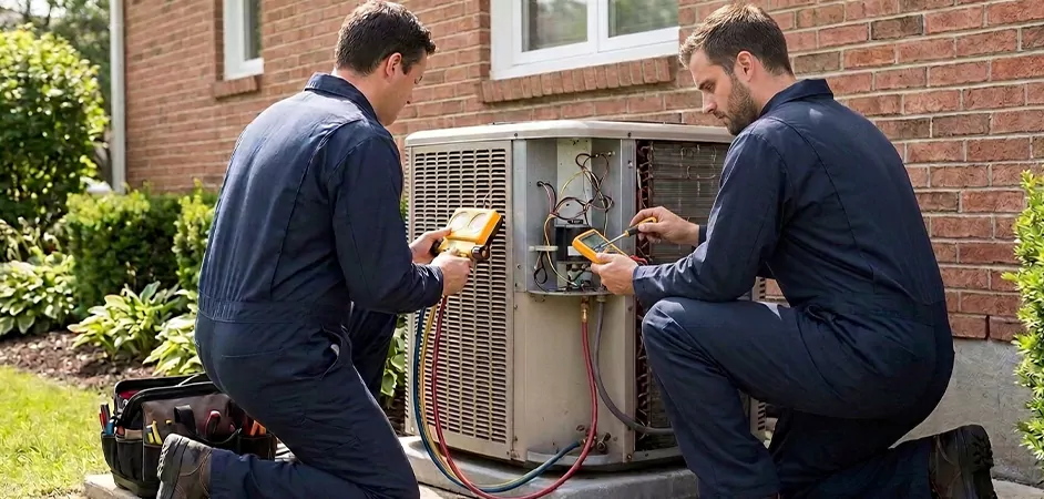 Heat Pump Inspection in Mansfield