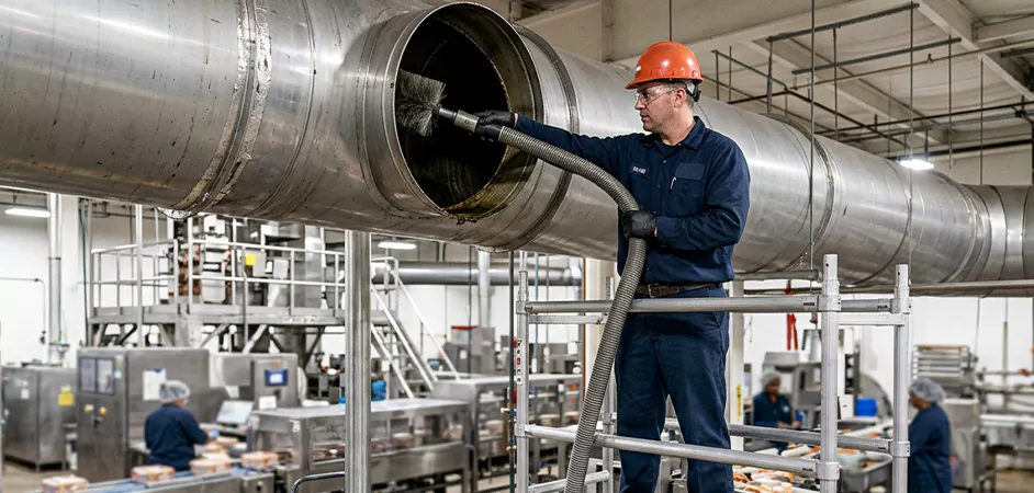 Food Processing Facility Duct Cleaning in Mansfield