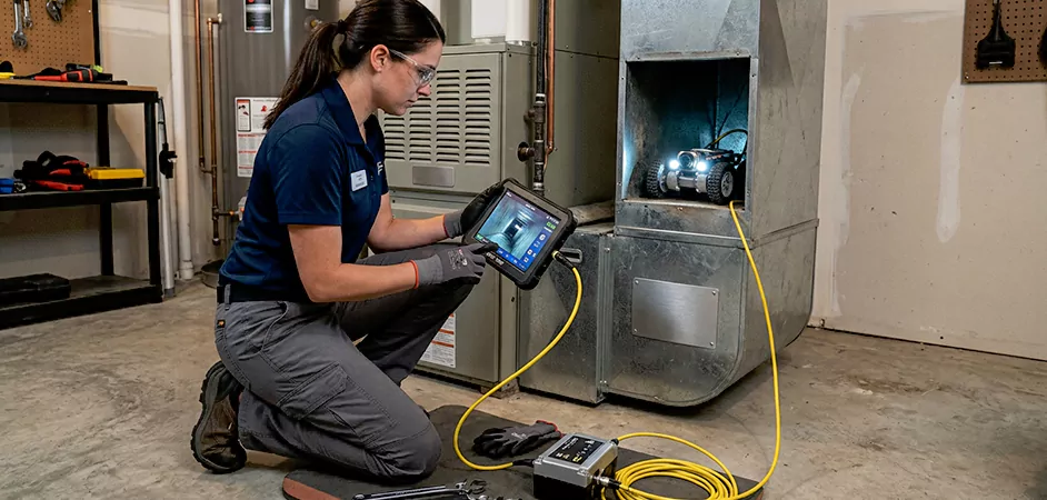 Robotic Duct Inspection in Mansfield