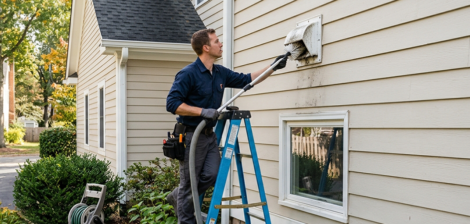 Exterior Vent Cap Cleaning in Mansfield